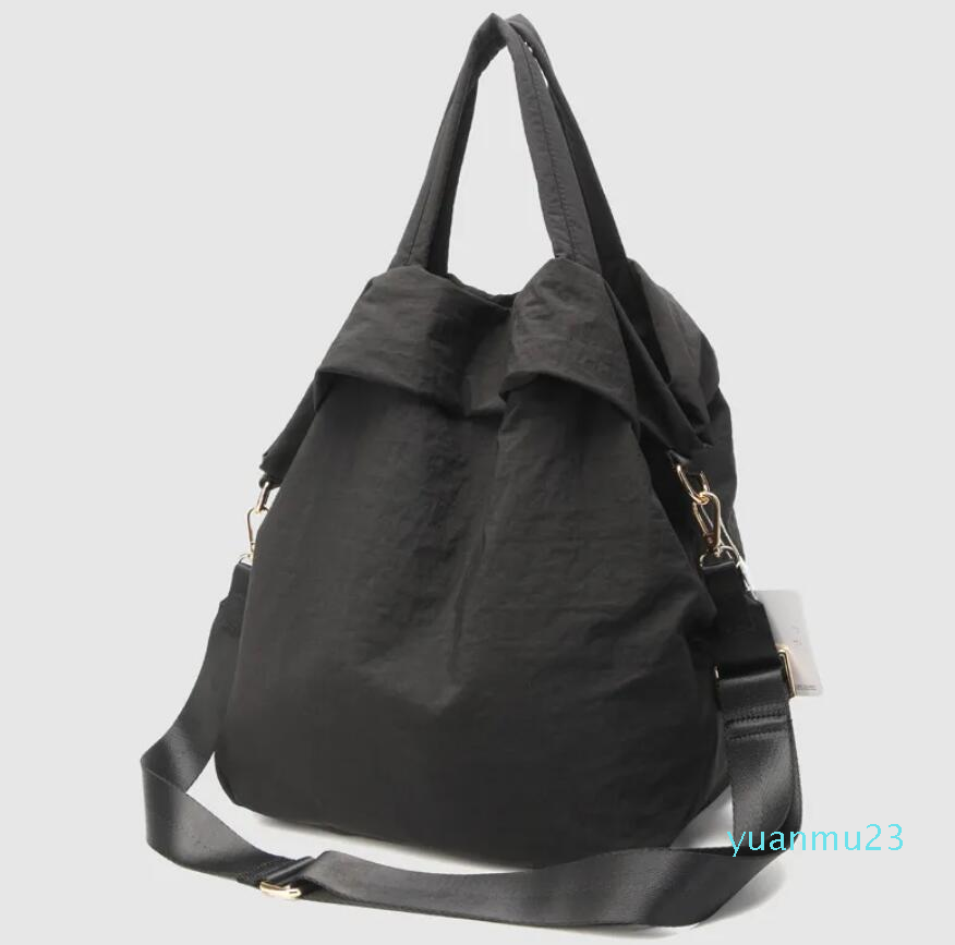 

LL Work Messenger Bag Adjustable Strap Crossbody Bag Casual Handbag 19L Volume Women Shoulder Bags 221, Black 2.0