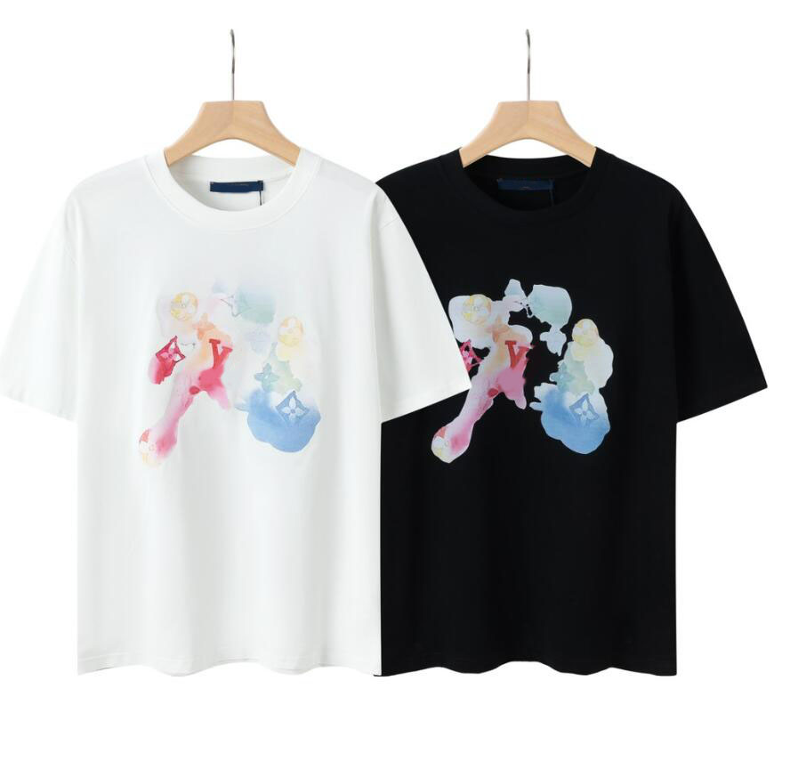 

embroidered Side label short sleeve T-shirt men's summer loose half sleeve T-shirt ins tide brand heavy Hong Kong style leggings