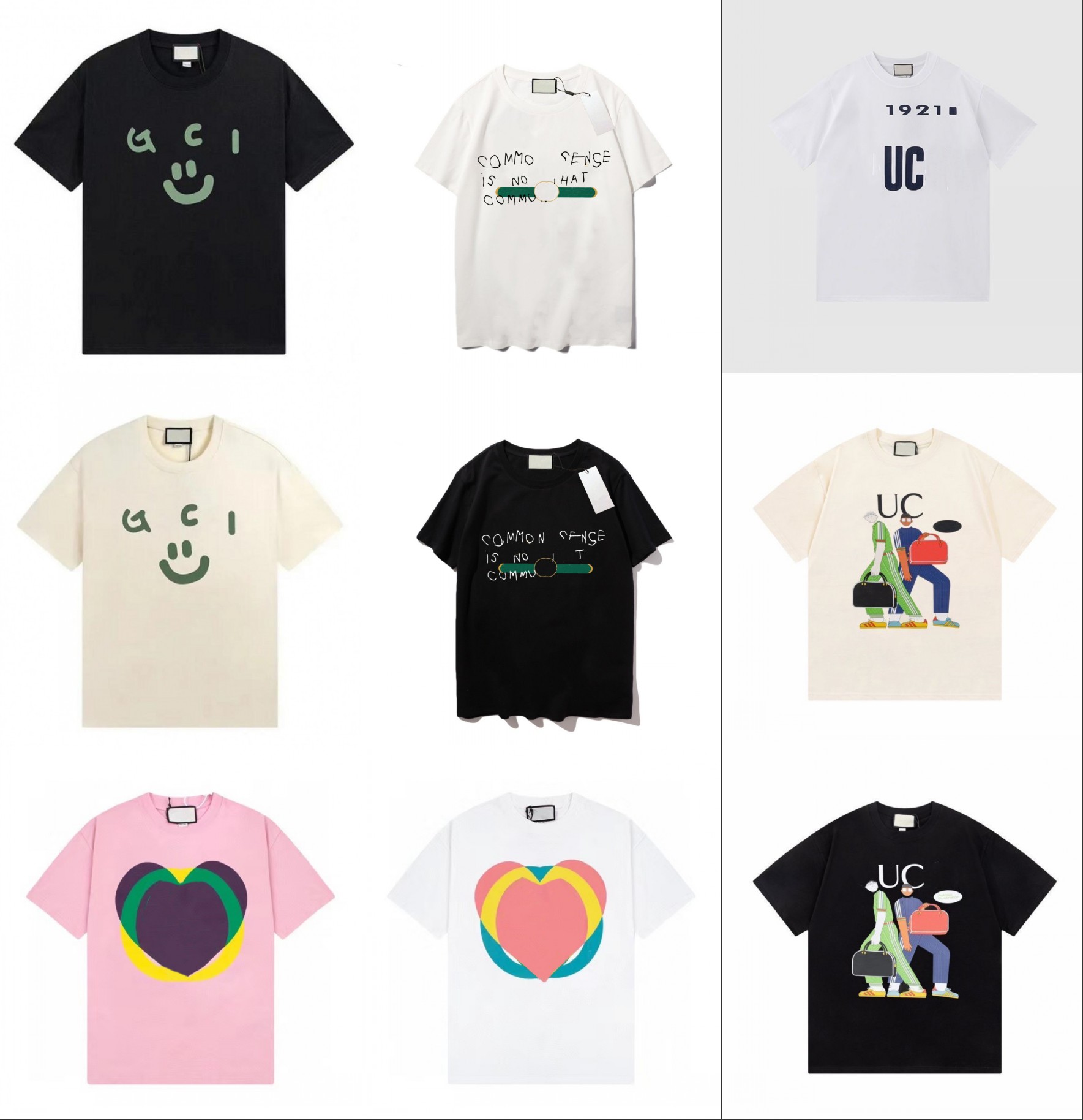 

mens t shirt designers shirt outdoor oversize cotton t shirt printed round neck short-sleeved casual sports shirt couples same clothing, Champagne