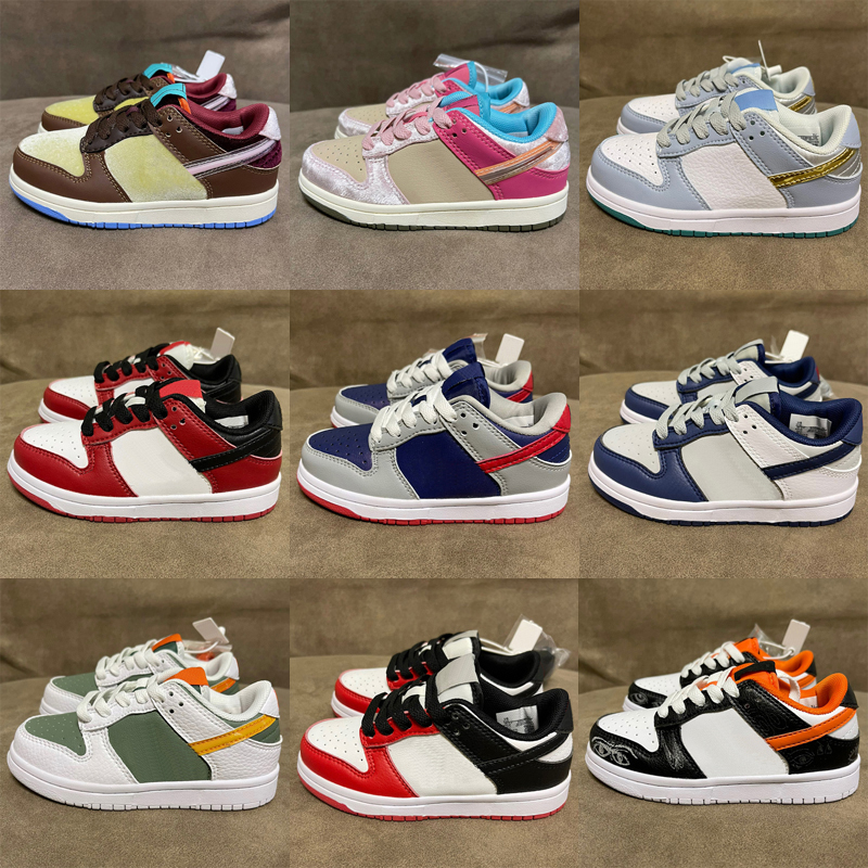 

Shadow kids Running shoes dunke low Girls boys Sports baby sneakers designer trainers basketball shoe retro black kid youth toddler infants Athletic Size 24-39, As photo 30