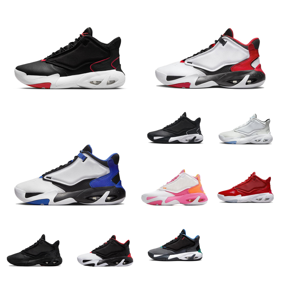 

Mens jumpman max aura 4 basketball shoes youth 4s Bred Blue University Red UNC White Hyper Royal Black Safety Orange Pink sneakers tennis with box