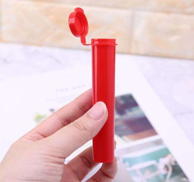 

600 Pack 98 mm Doob blunt Joint tube Smoking Accessories Empty Squeeze Pop Top hinged lid vials prerolled tubes4928956