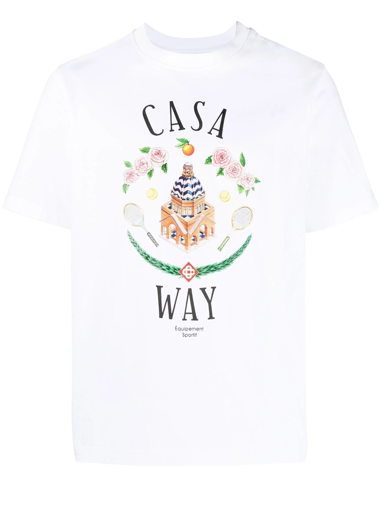 

Casablanca shirt Designer Men T shirt Round neck Mens t-shirt Cotton Tee Tennis club Printing short sleeve US Size S-XXL, 10