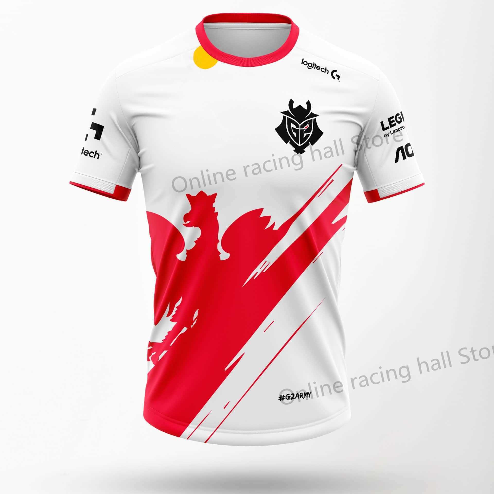 

G2 Poland Team Jersey 2023 New National E-sports Uniform T-shirt Game 3d Shirt Fw23, Ivory
