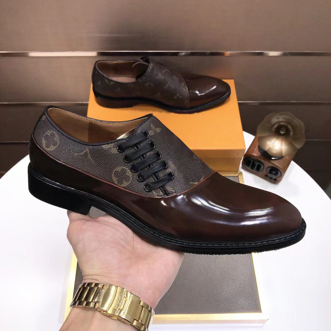 

Minister Derby Shoes Designer s Major Loafers Men Leather Dress Shoe Fashion Driver Party Black Laofer Dressshoes Size 38-45, Color2