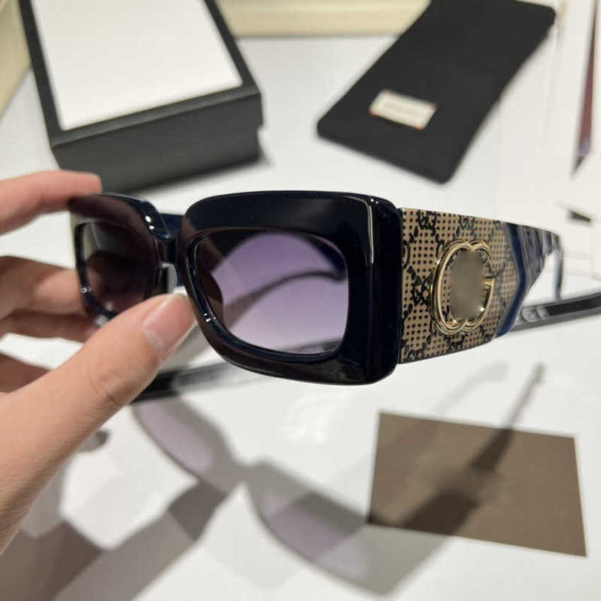 

Luxury Designer New High Quality Sunglasses frameless small frame cover face fashion print texture glasses man show style woman