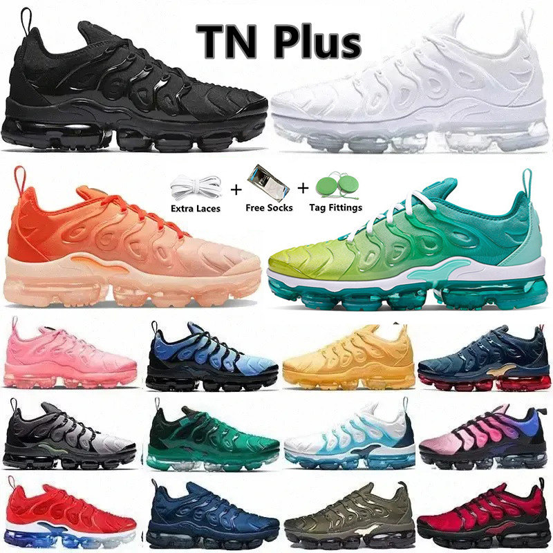 

TN Plus chaussure Mens Running Shoes Since 1972 Triple White Black University Hyper Blue Lemon Lime Bubblegum Fresh Wolf Grey Men Women Trainers Sports Sneakers tns, Color#4