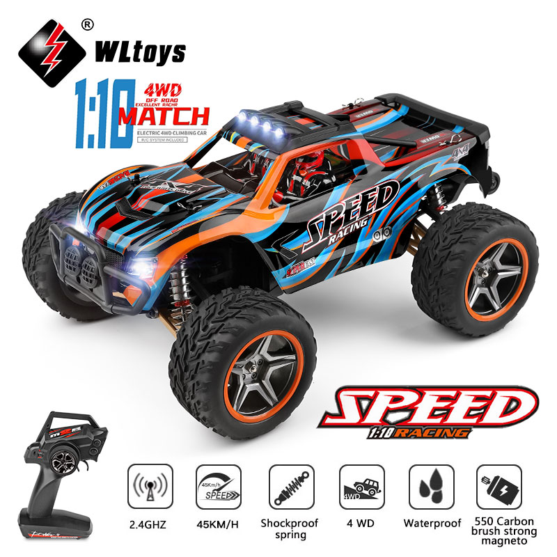 

Wltoys 104009 104019 1:10 2.4G Racing Remote Control Car 45KM/H 4WD Large Alloy Electric Remote Control Crawler children's Toy