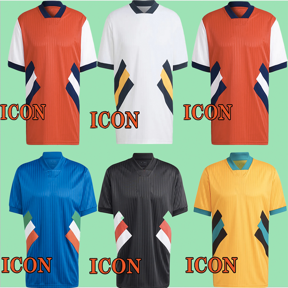 

new football kits 23 24 ICON retro soccer jersey SAKA G.JESUS MUSIALA SANE Real madrids BENZEMA MODRIC MANCHESTERS RASHFORD ANTONY VLAHOVIC CHIESA Italy, No name and no number