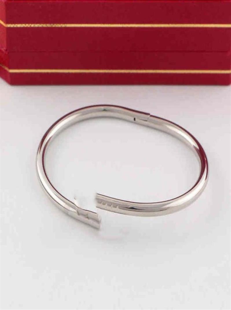 

Juste a Clou Nail Bracelet Luxury Jewelry Set Auger Lovers Men and Women 16 19 Cm Gold Rose Sier category233d4283654