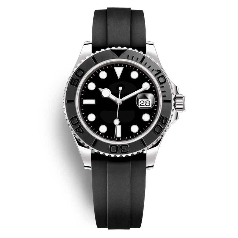 

Quality Mens Watches Yacht Style 42mm Black Dial Master Automatic Mechanical Sapphire Glass Classic Model Folding WristWatch Super Luminous watch, 11