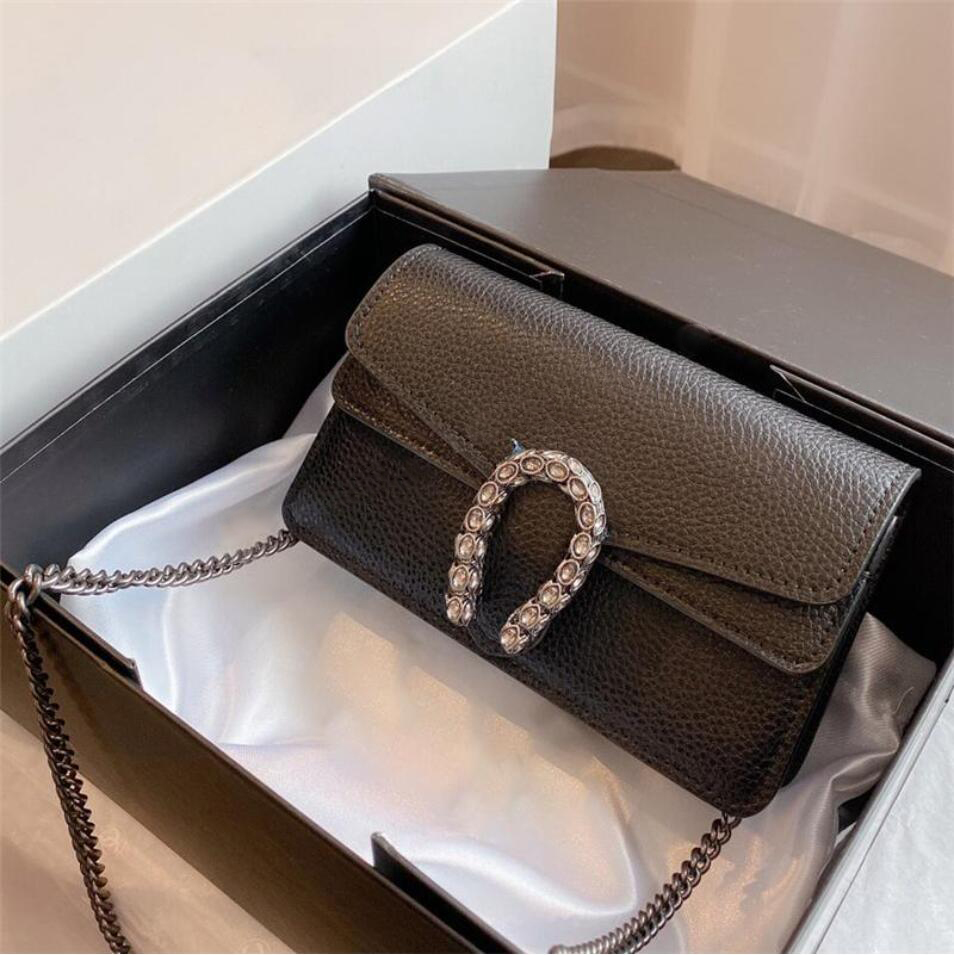 

Shoulder Bag Top quality luxury designer bag Genuine Leather Evening Bags lady messenger bag cowhide leather retro women crossbody bags, Black