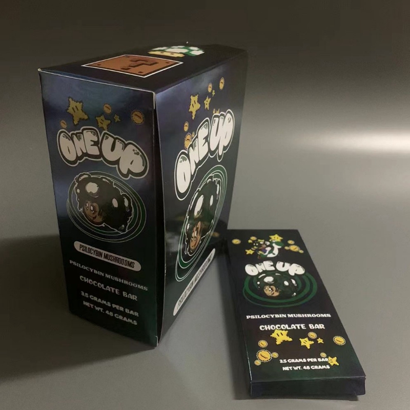 

100pcs One Up Chocolate Packaging Boxes milk Chocolate Packing Boxes Raspberry DARK Chocolate Wrapper Mushroom Bar 3.5G Oneup Packaging Pack Package Box