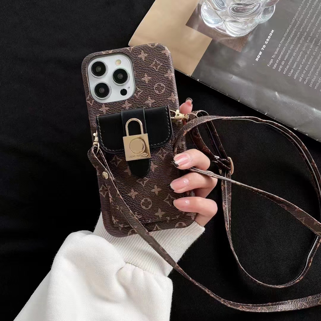 

Beauty Designer Card Slot LU Phone Cases Luxury Crossbody Purse for iPhone 14 13 12 11 Pro Max 14pro14Plus 13pro 12pro with Logo Box Mix Order Drop Shippings Support, #2