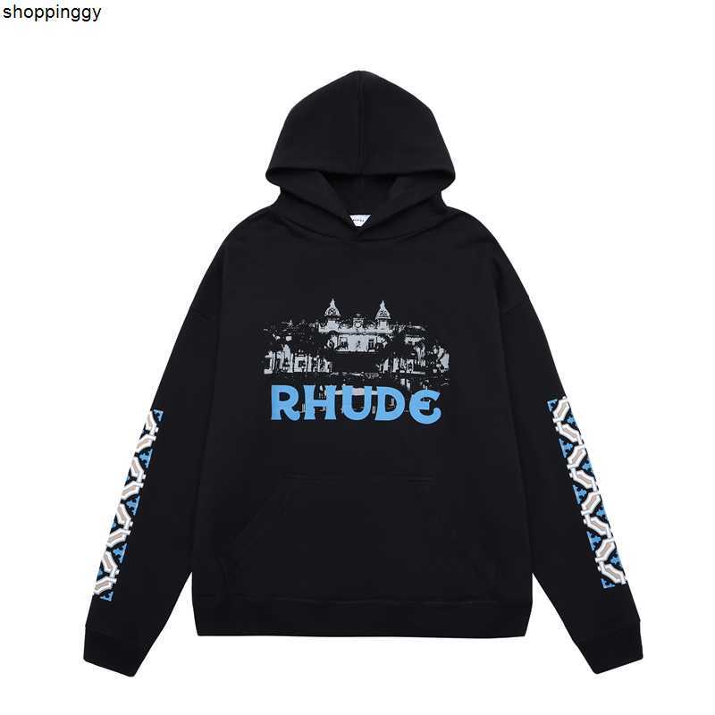 

Hoodies Sweatshirts Frog Drift Fahion Wear Streetwear Rhude Autumn Winter Designer Hooded Clothing, Black