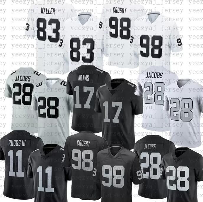 

CUSTOM Stitched Football jersey Oakland''Raiders''17 Davante Adams 28 Josh Jacobs 83 Darren Waller Derek Carr Maxx Crosb