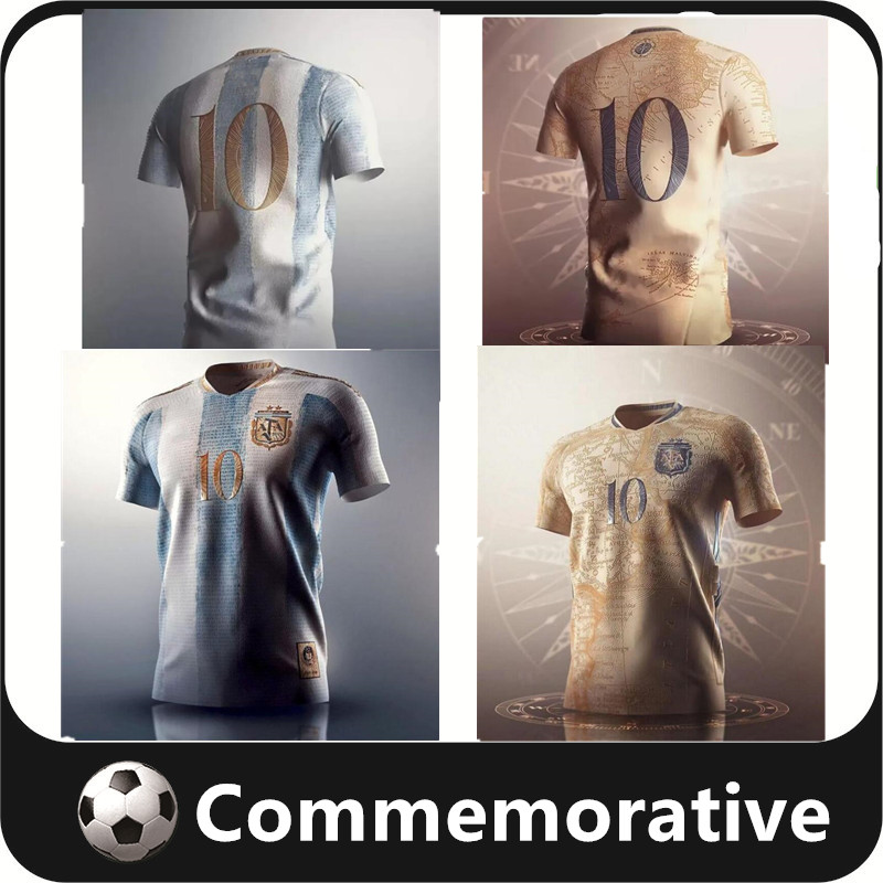 

2022 2023 ArgentinaS MARADONA Commemorative Edition soccer Jerseys 22 23 200th anniversary DYBALA AGUERO CELSO MARTINEZ football shirt uniforms