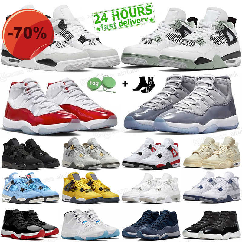

11 Jumpman Basketball Shoes Men Women Retro Cherry 11s Midnight Navy Cool Grey Bred 4s Military Black Cat 4 Sail White Oreo Mens j Trainers Sport Sneaker j4 Size 36-47 j11, 21