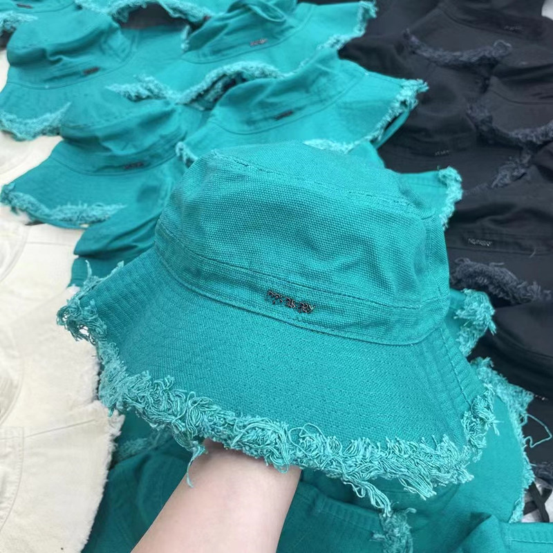 

2023 Casquette Bob Wide Brim Hats Designer Bucket Hat For Women Frayed Cap, 11