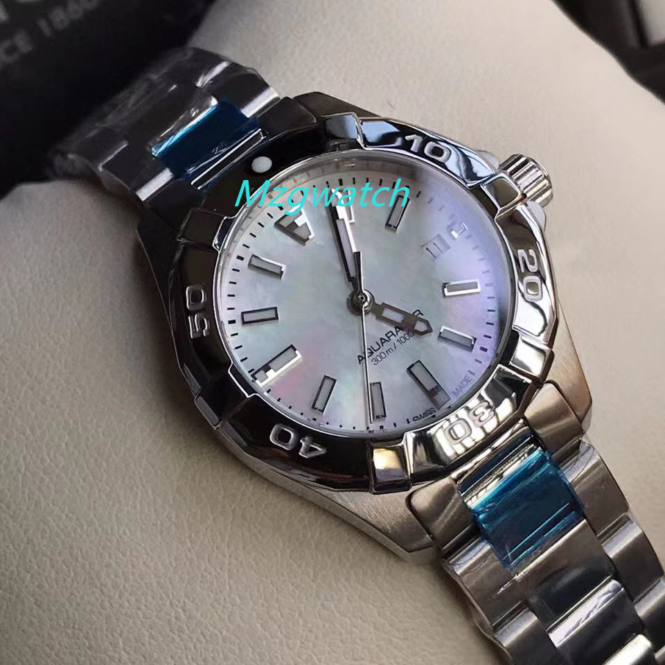 

Women's watch Swiss quartz movement Size 27MM Stainless steel tape Delicate deep fritillary noodles Sapphire crystal glass waterproof, As shown