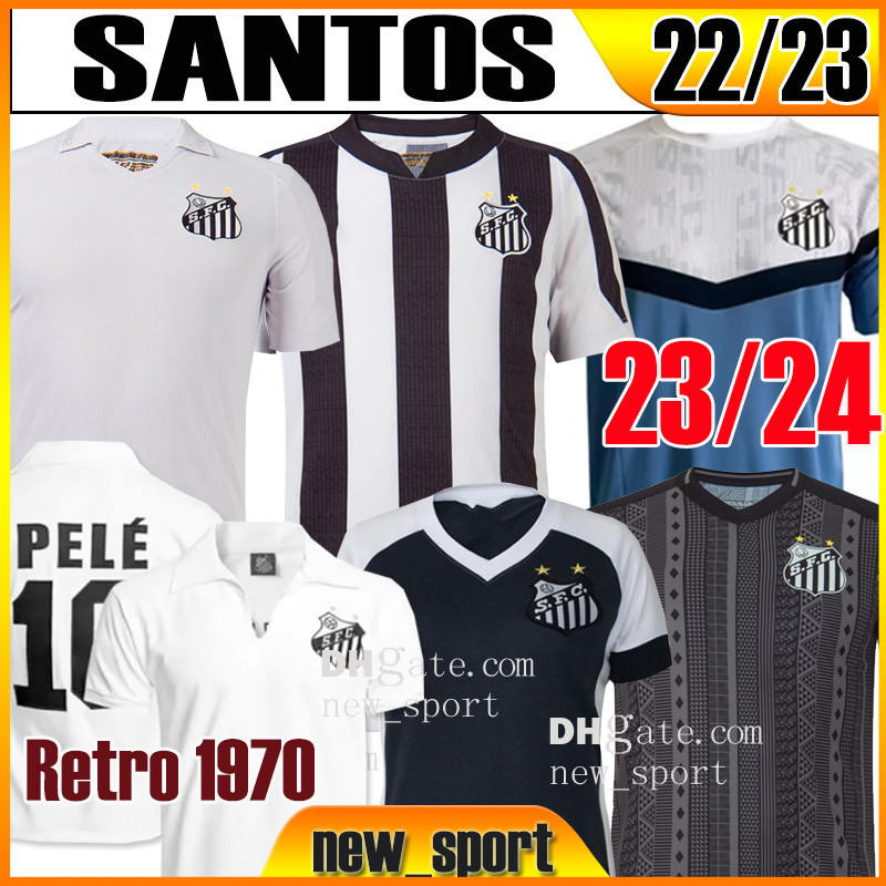 

22 23 SANTOS soccer jerseys retro #10 PELE Felipe Jonatan Kaio Ramos Jorge Pinto PATO SANCHEZ Libertadores 2022 2023 finals shirts camisa S.F.C. Men KIds football jersey, 22 23 home patch