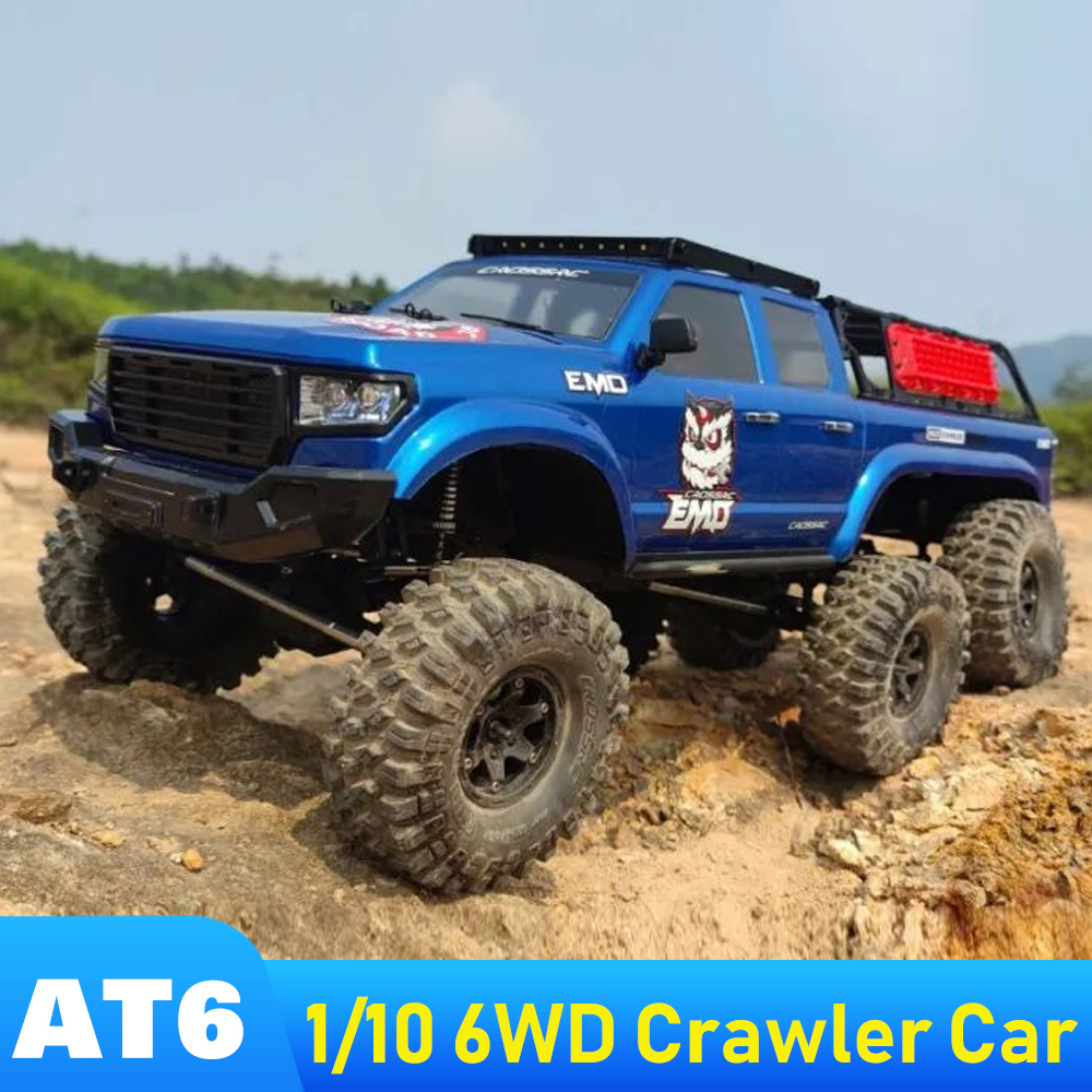 

New CROSSRC AT6 6X6 6WD 1/10 2.4GHz RC Cars Electric Remote Control Model Crawler Buggy Off-Road Car RTR Kids Adult Toys boy