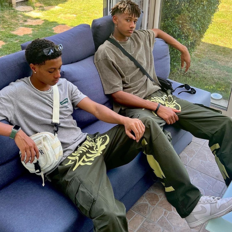 

Men's Pants Hip-Hop Y2K Overalls Men Retro Loose Multi-Pocket Wide-Leg Pants Waist Straight Fashion Casual Pants Street Lovers Joker Pants 230325