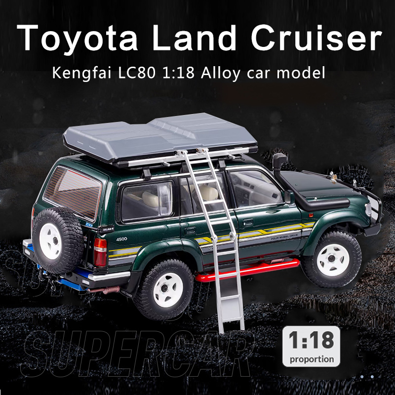 

KENGFAI 1:18 Toyota Rand Land Cruiser LC80 Diecast Model Toys Car Boys Girls Gifts
