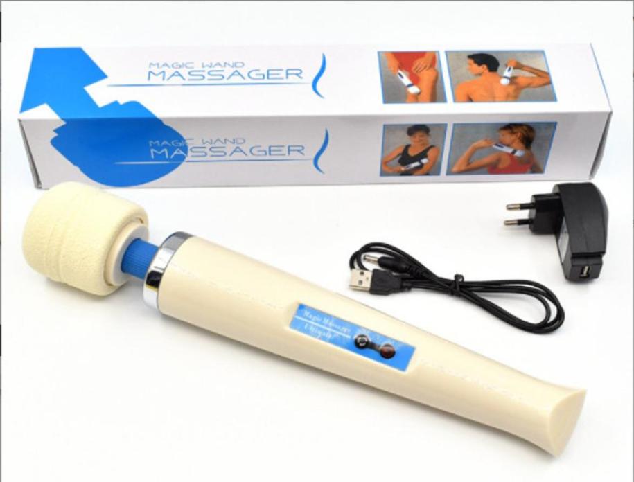 

Magic Wand Massager 30 speed frequency Powerful Vibrators AV Toys Full Body Personal Massager Vibration wireless USB Recharge7961781