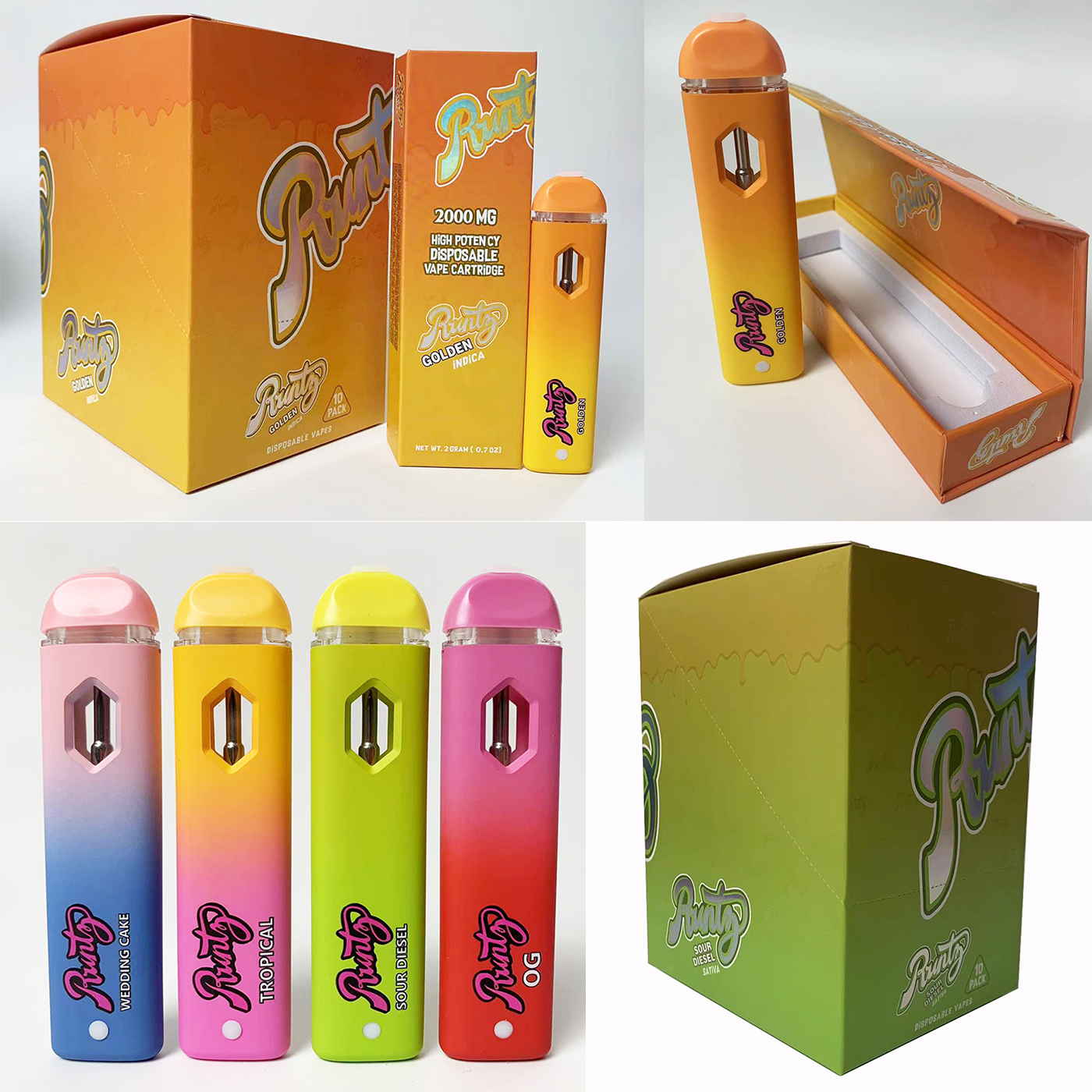 

2023 New packwoods runtz x disposable vape 2ml empty vape pen 380mah rechargeable battery