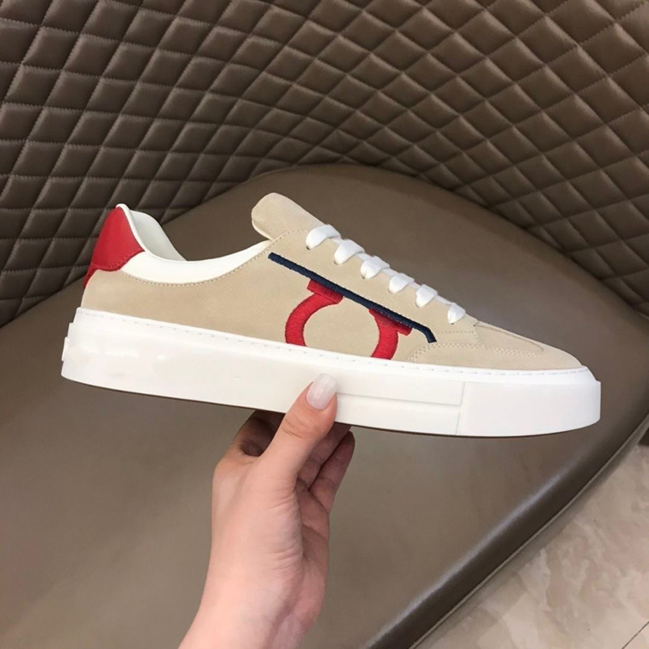Mode mannen designer schoenen brief gedrukt lederen doek cool Luxe Heren sneakers trainers schoen streetwear outdoor voor reizen mkjmjp000002