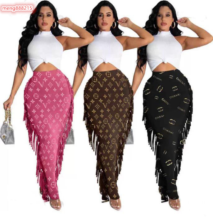 

Woman Designer Luxury Channel Classic Womens Quinceanera Dress Female Retro Skirt Ladys Fashion Prom Even Dress Africa Sexy Skirt, Khaki