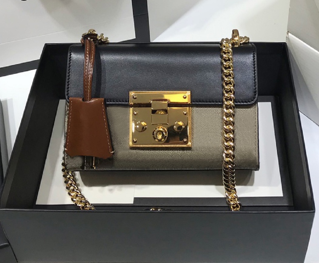 

Fashion designer shoulder bags luxury womens padlock handbags letters leather chains crossbody clutches ladies vintage Double G sling purses, 487#g letter