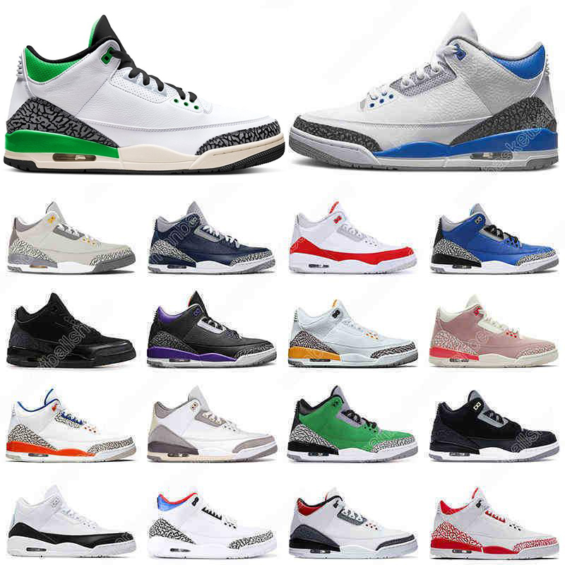 

Jumpman 3 Men 3s Women Basketball Shoes Rubber Shady Muslin Oreo White Cement Black Cat Cardinal Red Racer True Blue Varsity Royal Fur Sport Sneakers Trainer, 16#
