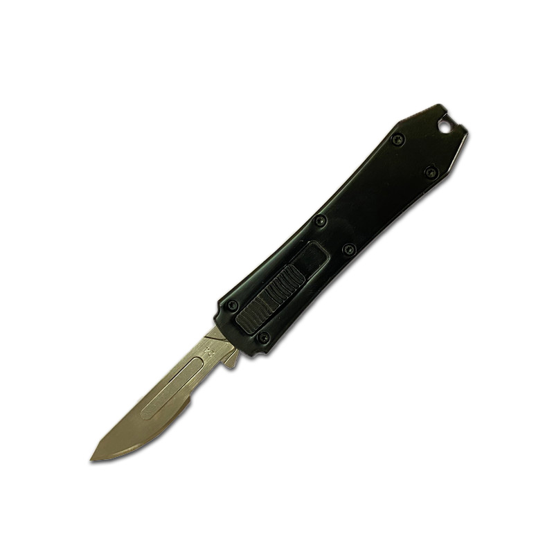 Cuchillo de bisturí retráctil de 5,5 pulgadas, cuchillo para manualidades de bisturí con 10 cuchillos de hoja de bisturí
