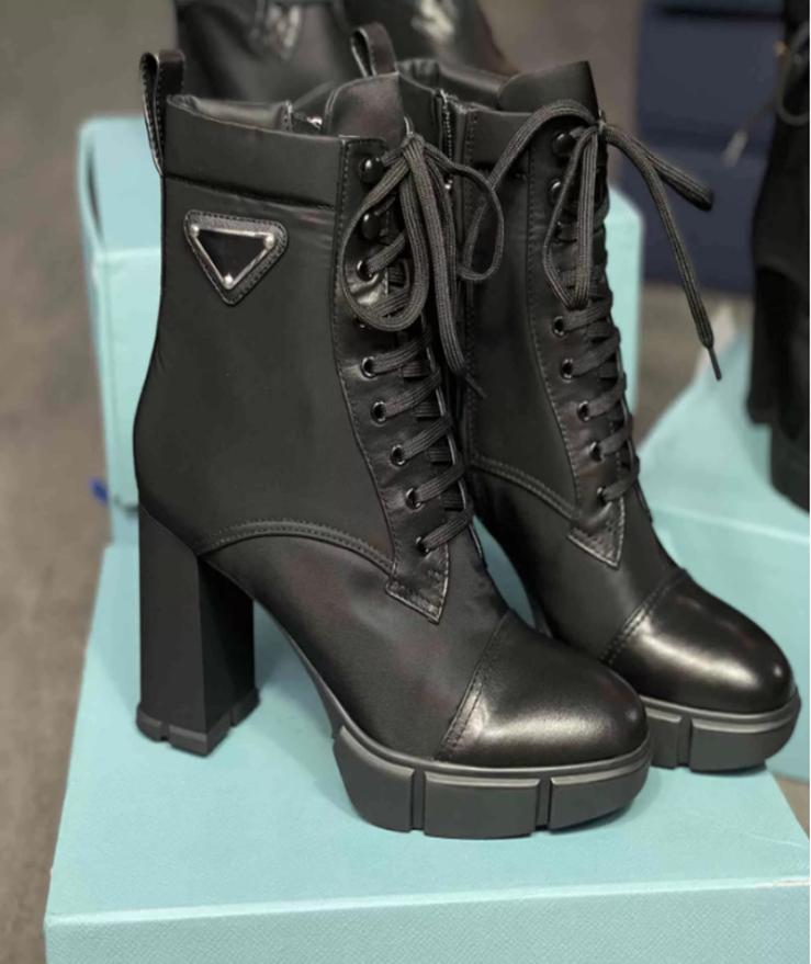 

Designer plaque boots with ankle boots 95cm female black leather boots highheeled autumn and winter boots with top quality weddi4589281, Light cyan