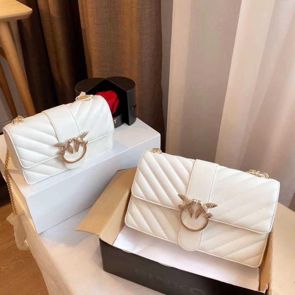 

Designers Bag Pinkos bags High Quality Flying Bird Swallow Bag Women's 2023 Fashion Versatile Single Shoulder Bag Crossbody Chain Bag GQE3, White