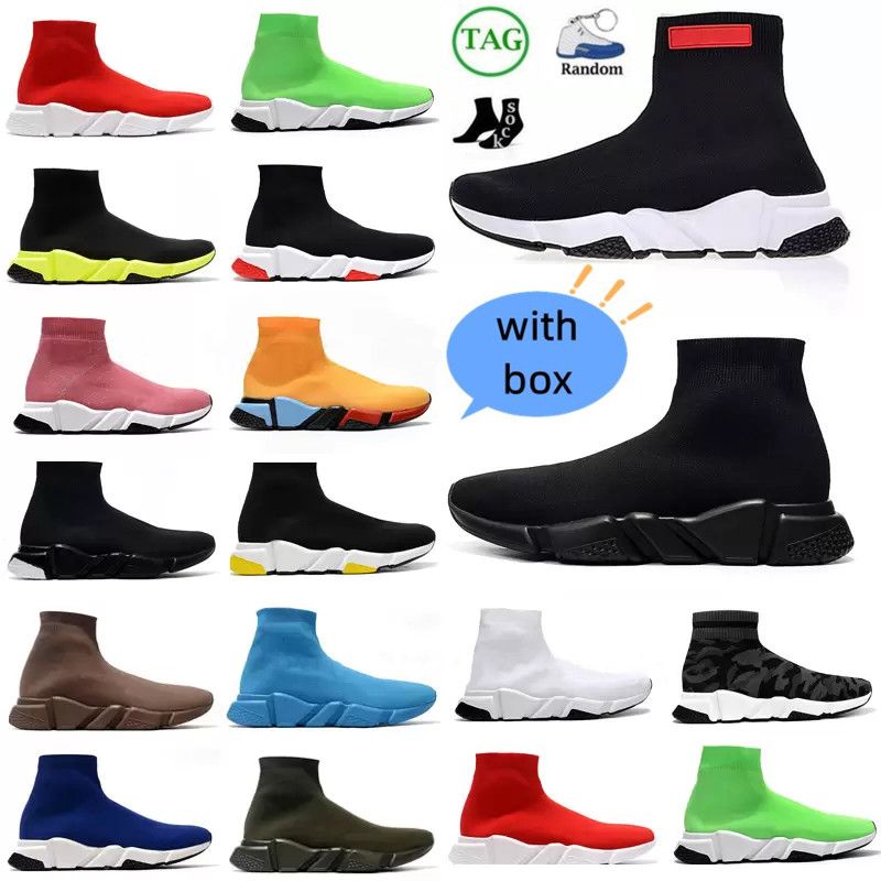 

Ankle Boots Sock Shoes Casual Shoes Men Women Graffiti White Black Red Beige Pink Clear Sole Lace-up Neon Yellow Mens Womens Trainers Outdoor Platform Sneakers