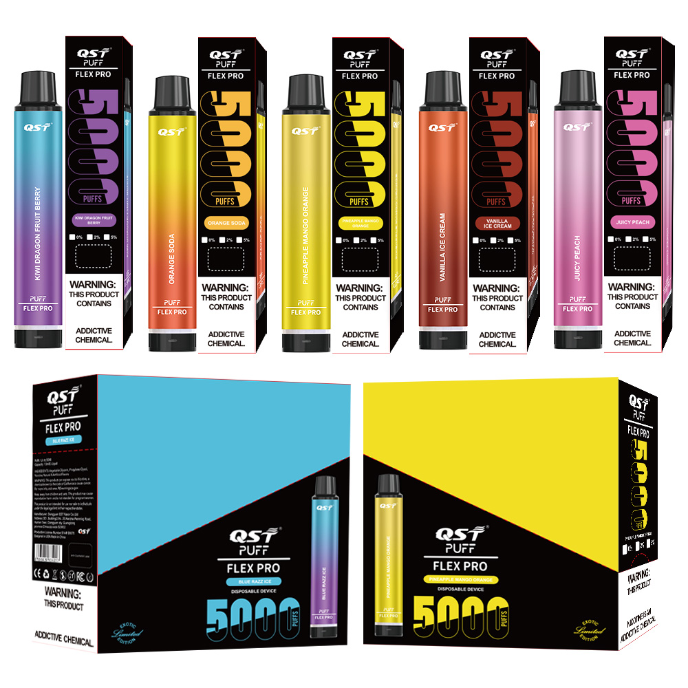 

hot disposable vape 5000 puff flex pro rechargeable e cigarette vaper vapor