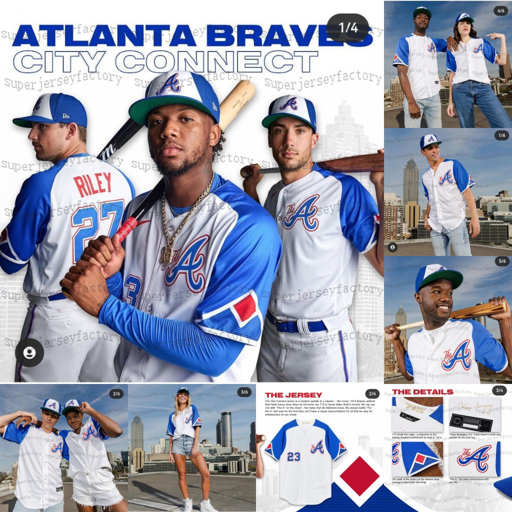 

Braves 2023 City Connect Jersey Atlanta Ronald Acuna Jr. Austin Riley Matt Olson Max Fried Ozzie Albies Eddie Rosario Orlando Arcia Travis d'Arnaud Spencer Strider99, Green