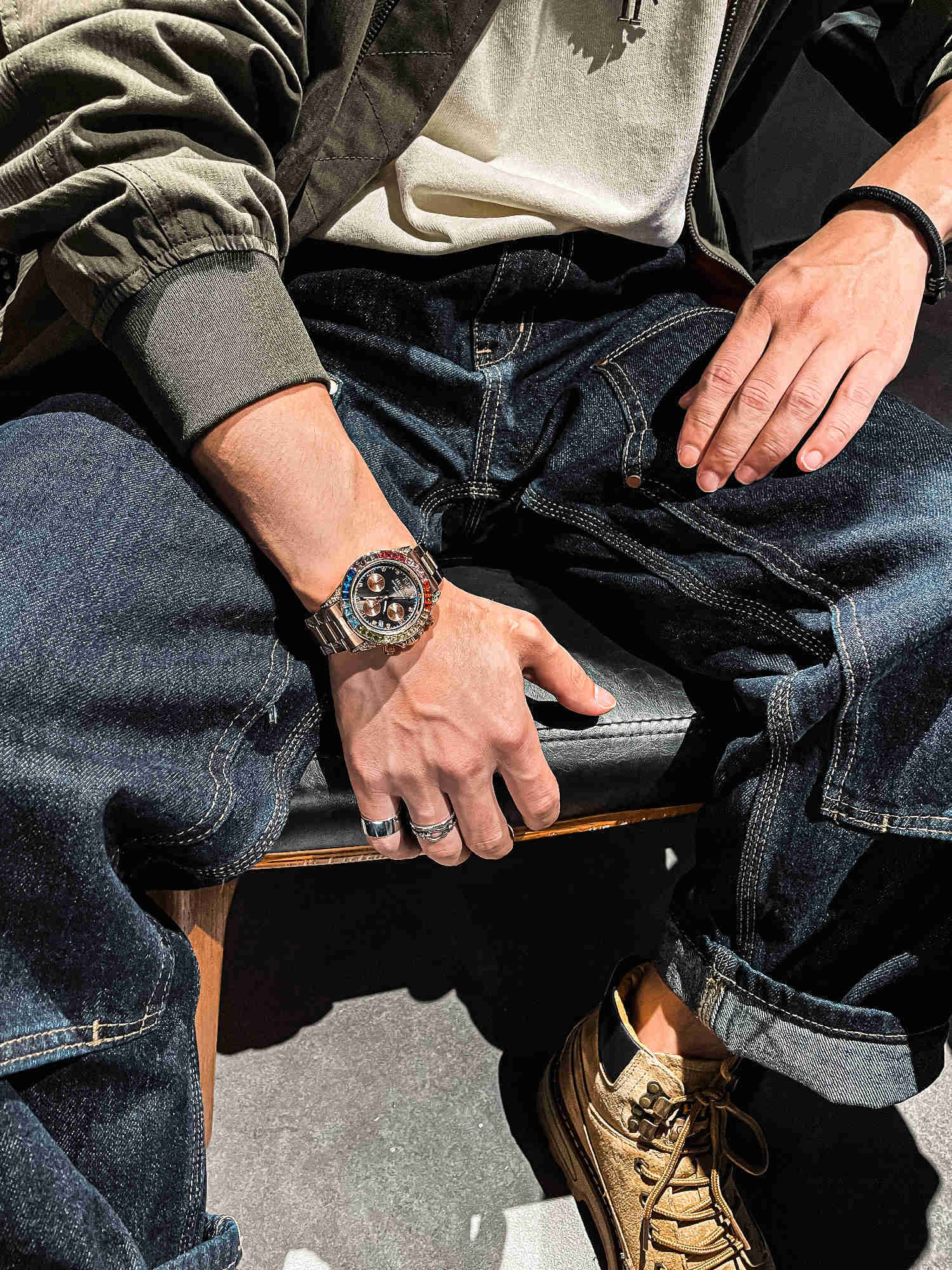 

Luxury milles Feiyada Richards Watch Men's Rainbow Di Men's Mechanical Watch Tritium Gas Men's Watch Wormhole Concept Watch Trend Ditong ayw, Rose gold black disk