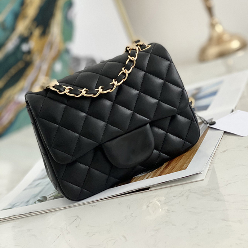 

Designer Chain Bag Sheepskin Flap Bags Luxurys Handbag 17CM High Imitation Crossbody Bag With Box ZC006