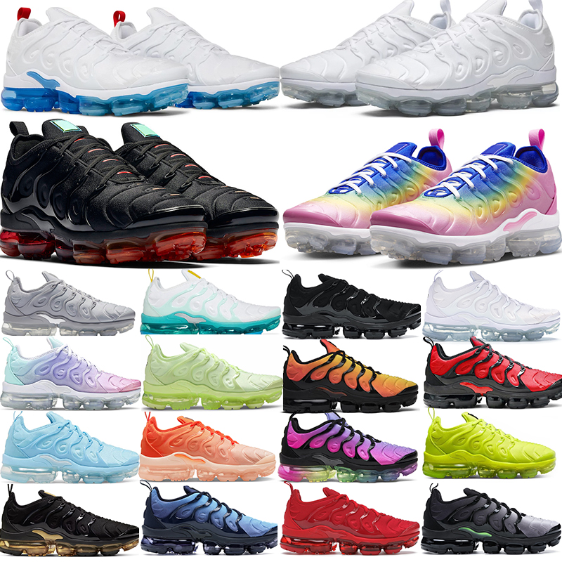 

designers running shoes plus tn mens womens tns Triple Black Cool Grey White University Red Sunse Atlanta Sunset sports sneakers trainers big size, 26