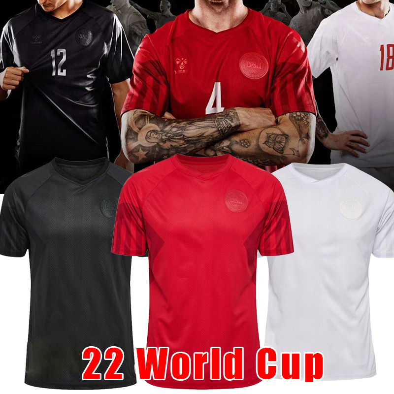 

22 23 Soccer Jerseys t shirt Denmark 10 ERIKSEN Soccer Jerseys sportswear Thai Quality Customized 9 Braithwaite 4 KJAER 6 CHRISTENSEN 7 Skov 12 DOLBERG, 22-23 home with patch