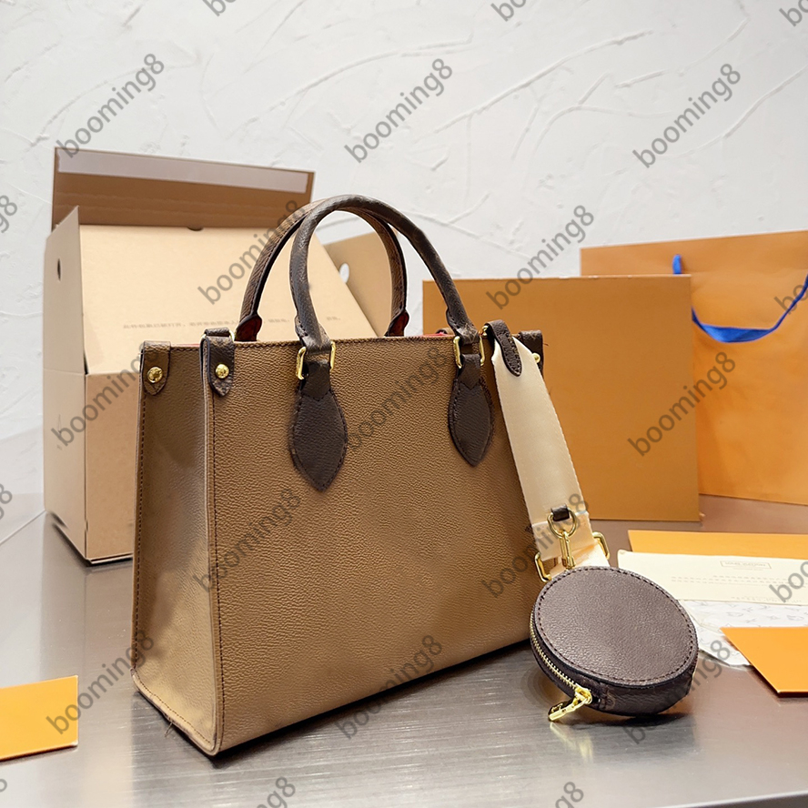 

fashion 2PCS Totes WOMAN WOMEN luxurys designers bags pu leather Handbags messenger crossbody shoulder bag Wallet lady clutch, Box