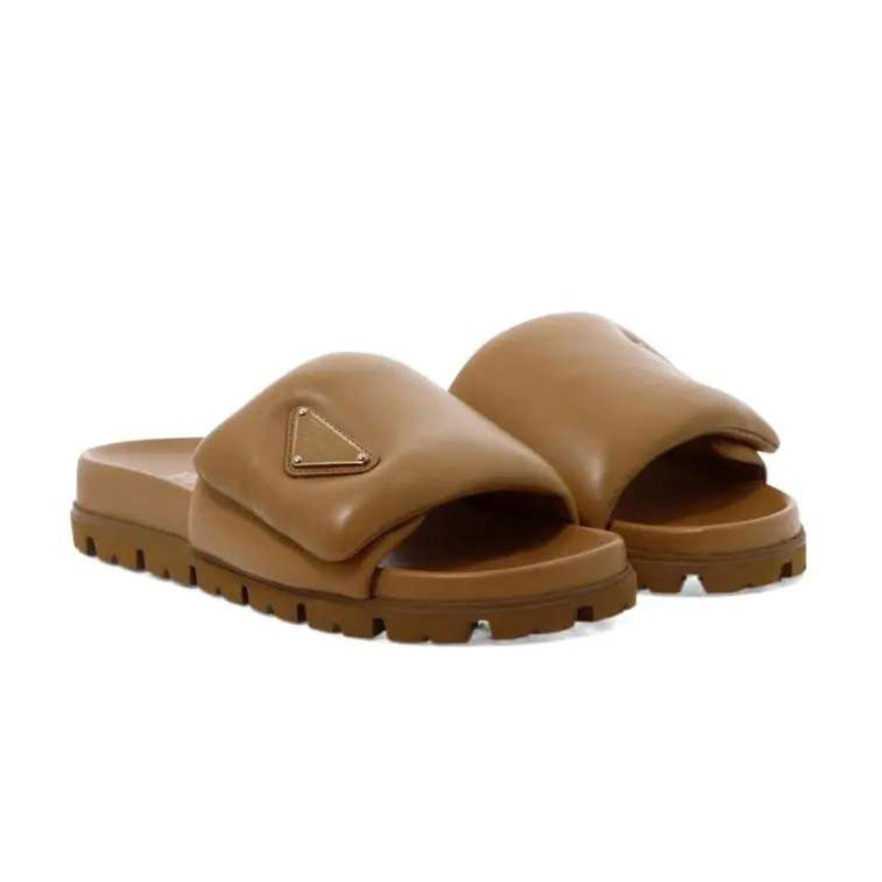 

Slipper Luxury Designer Sandal Lady Slides Summer Platform Slippers for Women, Brown
