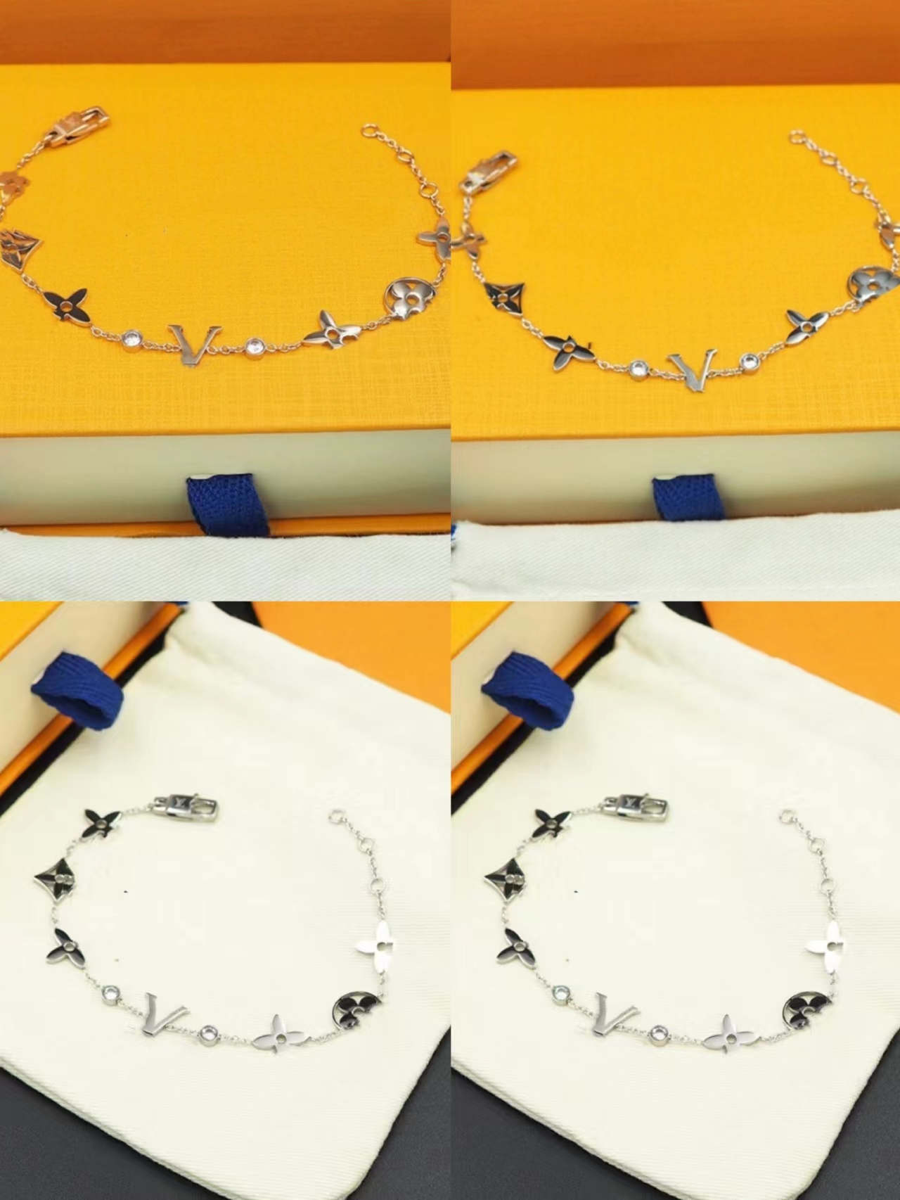 

Fashion Style Bracelets Women Bangle Wristband Cuff Chain Designer Letter Jewelry Crystal 18K Gold Plated Stainless steel Wedding Lovers Gift Bracelet