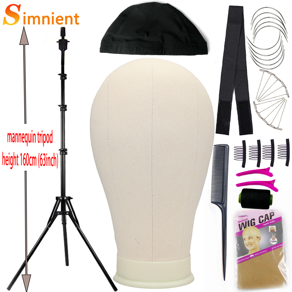 

Wig Stand Training Mannequin Head Canvas Block Head Display Styling Mannequin Manikin Head WigTripod Stand Free Get T Pins Wig Install Kit 230327