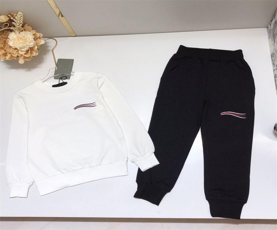 

Baby Kids Clothes Designer Hoodies Sets Childrens Fashion Letter Clothing Suit Simple Sweater Set Girls Boys Sporty Suits 3 Colors7570807, Black