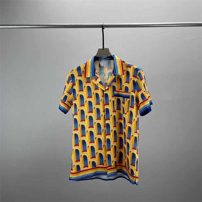 

2 LUXURY Designers Shirts Men's Fashion Tiger Letter V silk bowling shirt Casual Shirts Men Slim Fit Short Sleeve Dress Shirt M-3XL#92